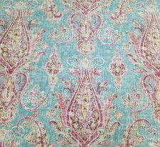 Fair Trade in Breeze BTY 54" Wide P Kaufmann 55 Linen 45 Cotton Blue