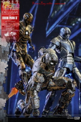 Perfect Hot Toys 1/6 Mms415 Iron Man 3 Iron Man Mk23 Shade In