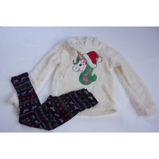 One Step Up Girls Sherpa Unicorn Legging Set L 14-16 NWOT