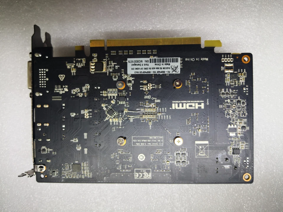  XFX AMD Radeon RX550 4GB GDDR5 PCI-E Graphics Video Card DP DVI HDMI - Image 2 of 4