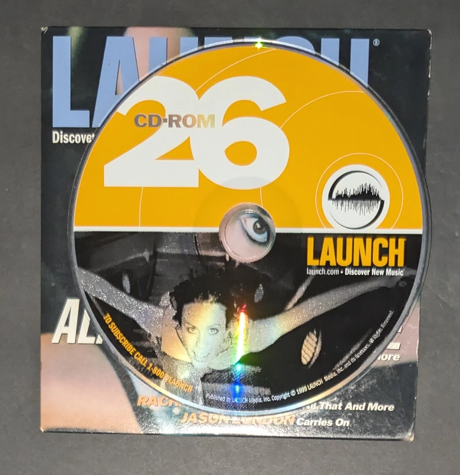 Alanis Morissette Launch 26 CD Rom Music Magazine 1999 Everlast Dru Hill Foto 2 de 4