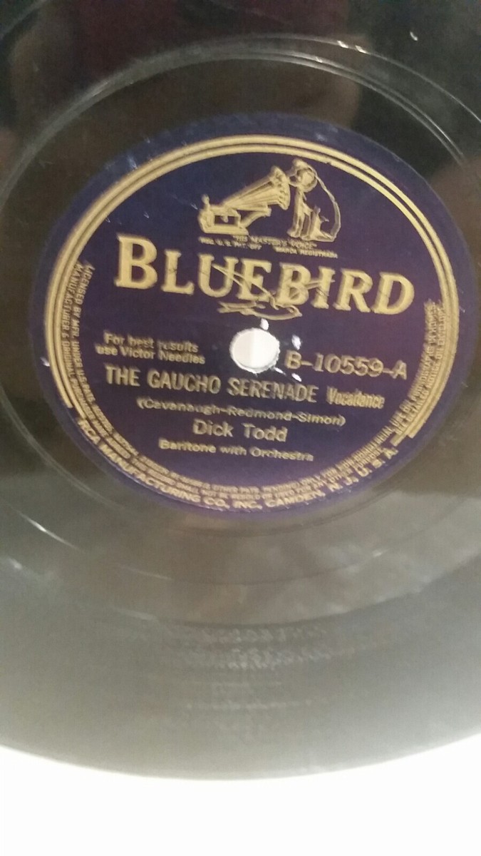 真空管D.I. SongBird DIT-1 78 Dick Todd BLUEBIRD 10559 
