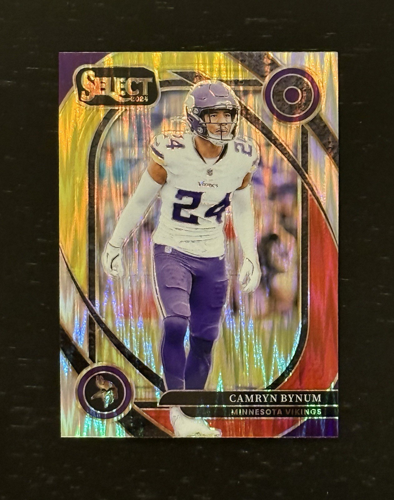 2024 Panini Select - Club Level Camryn Bynum #234 Red & Yellow Shock Prizm