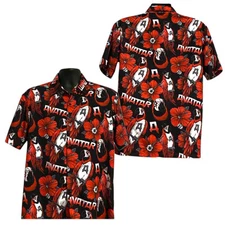 Avatar Band Red Parrot And Tropical Flowers Pattern 2025 Trending Hawaiian Shirt