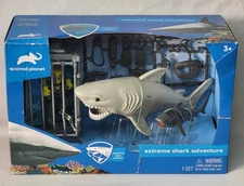 Animal Planet EXTREME SHARK ADVENTURE w/ Great White Tiger Shark & DIVER'S CAGE