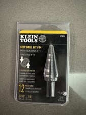 Klein Tools KTSB14 0.875 in. High Speed Steel Double Flute Step Drill Bit