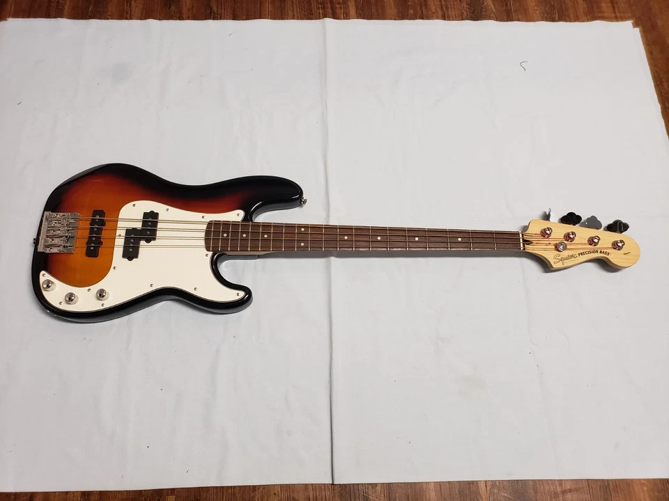 Fender Squier Standard Precision PJ Bass Tobacco Burst - Upgraded - Image 3 of 4