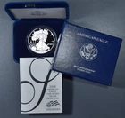 2008-W $1 AMERICAN SILVER EAGLE PROOF  1 oz .999 GEM PROOF w/OGP & COA  A6797