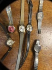 Vintage Ladies Mechanical Wind Timex Watch Lot of 6 FOR PARTS OR REPAIR ONLY