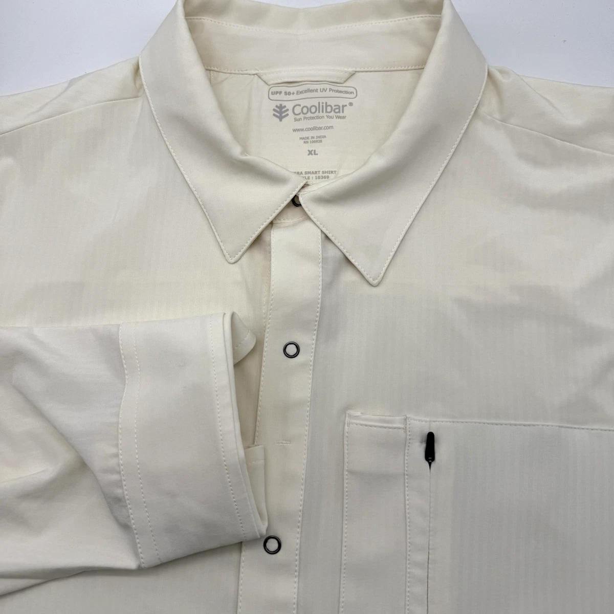 Coolibar T-shirt à manches longues pour hommes UPF 50+ - Protection solaire