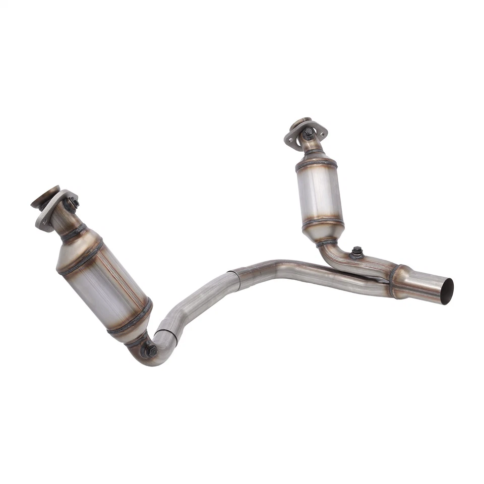 Y Pipe Both Catalytic Converters Set For Dodge Dakota 3.7L V6 4.7L V8 2005-2007 Foto 4 de 4