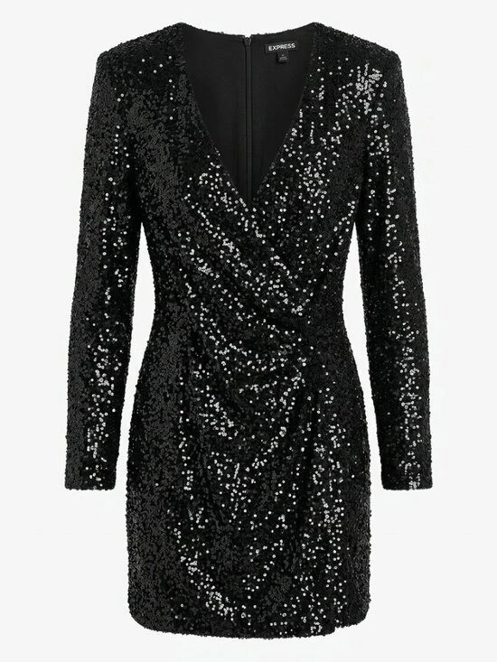 princess polly baby blue dress Black Sequin Dresses