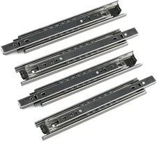 2 Pairs 9" Full Extension Ball Bearing Telescopic Drawer Slides Slide Rails