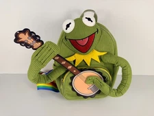 Her Universe Mini Backpack DISNEY KERMIT the FROG w BANJO Corduroy Rainbow Strap