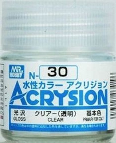 Mr Hobby - Gunze N-030 - Acrysion (10 Ml) Clear - New