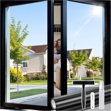 One Way Window Film Tint with 3 Tools for Home, Sun Heat UV Blocking Control