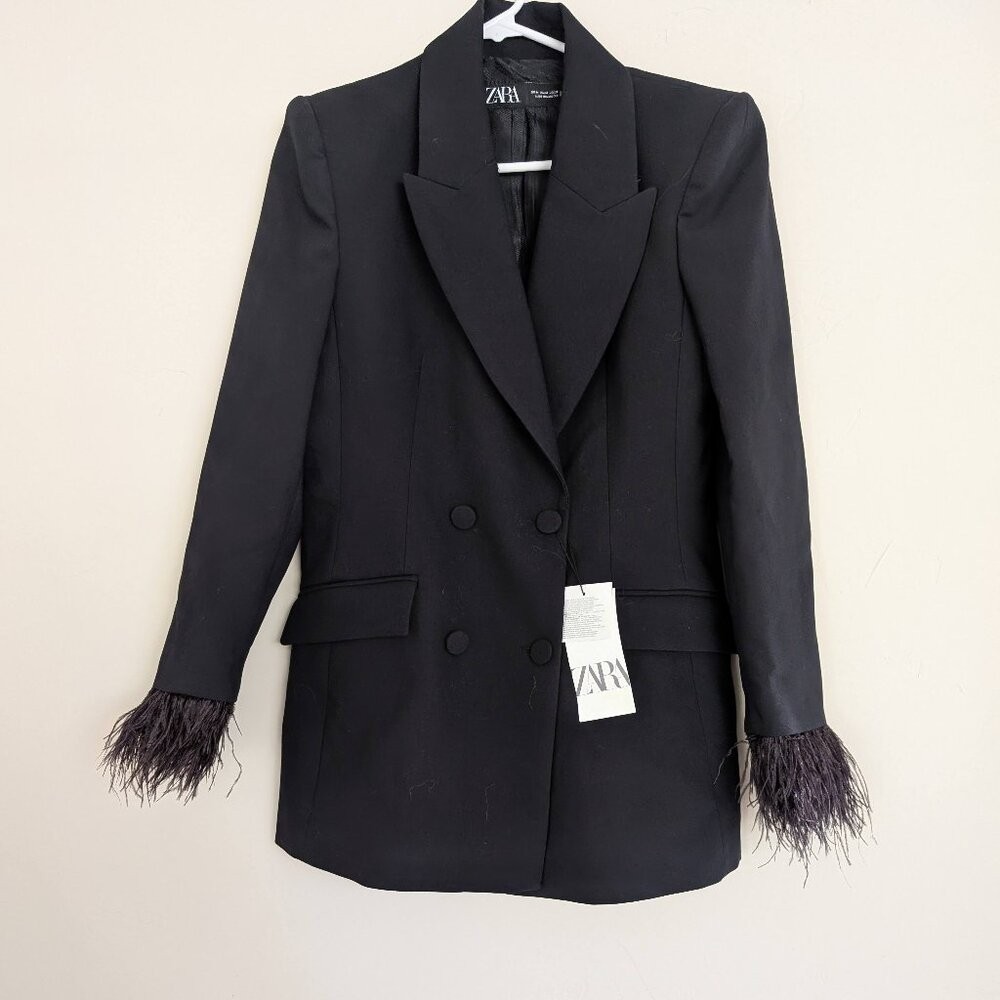新品 タグ付✨♥️ZARA♥️OVERSIZE BLAZER ジャケット XS 黒 ZARA BLACK Linen Blend VENTED OVERSIZED BLAZER - XS-S | eBay