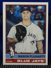 2025 Topps Heritage MASON FLUHARTY Toronto Blue Jays Base 509 RC Rookie Card