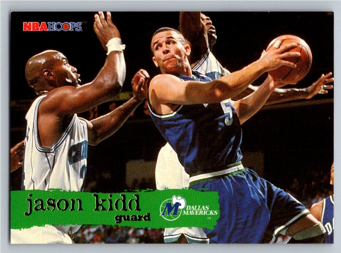 1995-96 NBA Hoops #35 Jason Kidd Dallas Mavericks Basketball Card NBA