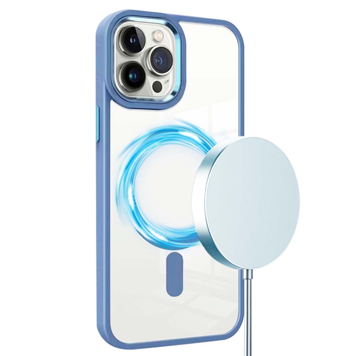 Coque iPhone 16 Pro Antichoc Jaym avec Bumper Bleu - 4