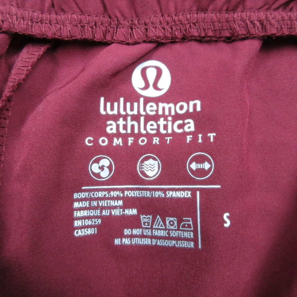 Pantalones deportivos Lululemon Athletica para mujer pequeños rojos para correr gimnasio ropa deportiva nuevos Foto 2 de 4