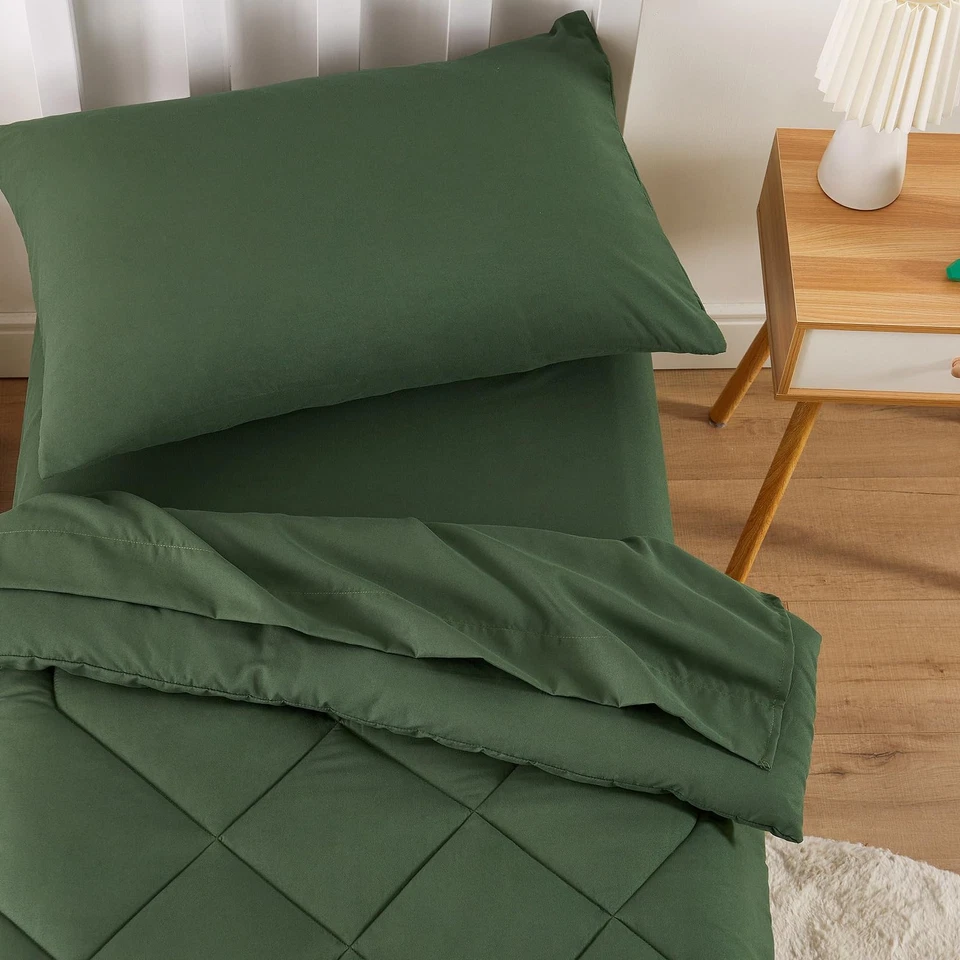 - Juego de Cama para Niños Niñas, Juego de Cama Cuna Suave 4 Piezas Incluye Edredón,... Foto 3 de 4