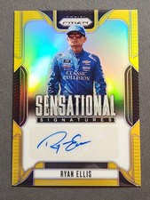 2025 Prizm NASCAR Racing Sensational Auto #SS-REL Ryan Ellis Gold Prizm #04/10