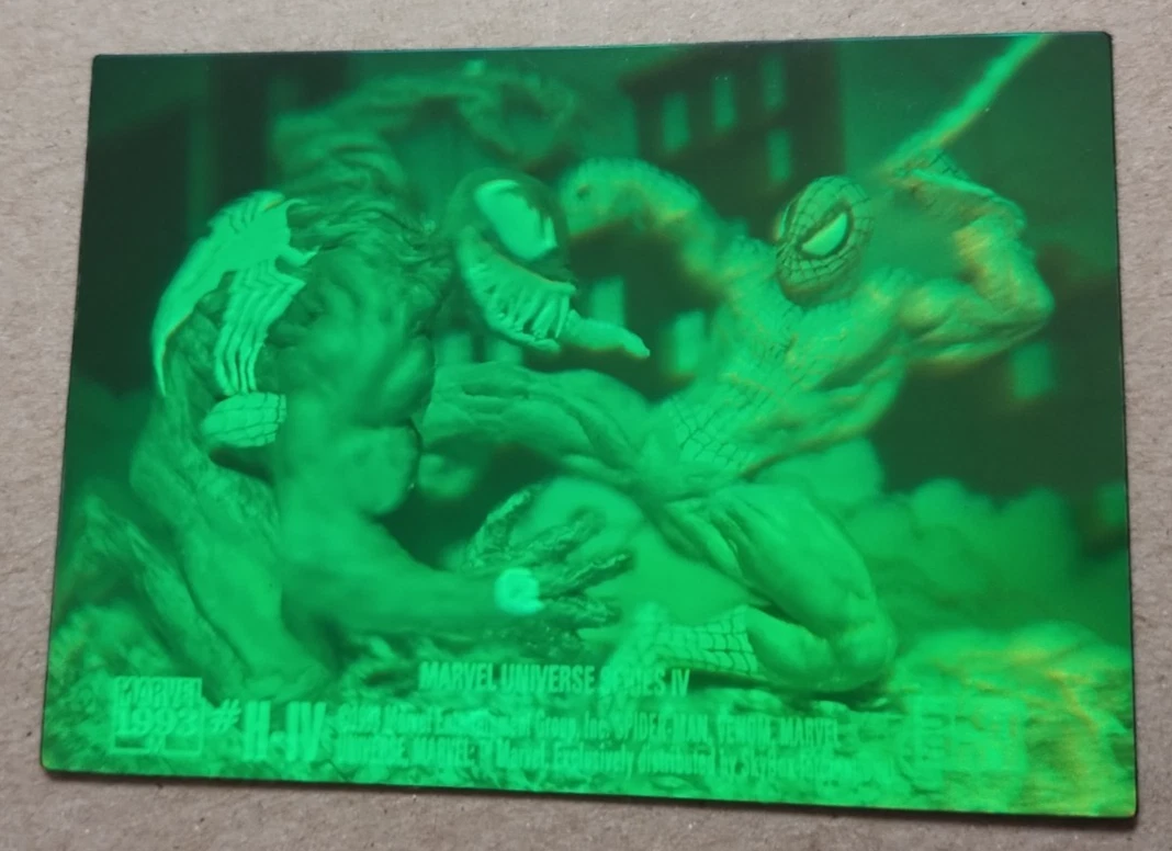 Spiderman Venom Hologram In Spider-Man Trading Card Singles for