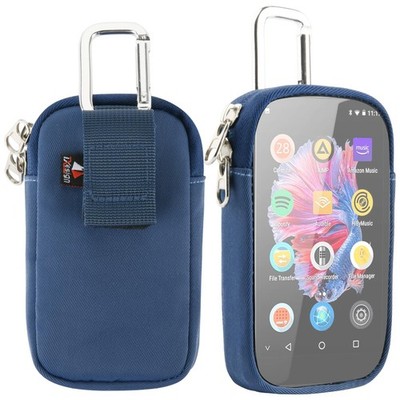 TXEsign MP3 MP4 Player Case Bag with Clear Window Travel Carrying Royal Blue