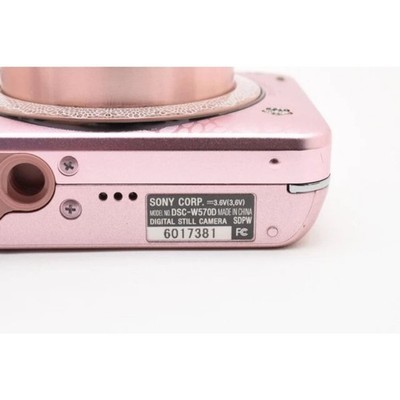 Sony Cyber-Shot DSC-W570D 16.1MP digital camera Pink/Silver with