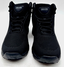 SHULOOK Waterproof Slip-Resistant Ankle Work Boots Black Mens Size 10
