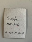 aceo original painting flowers roses still life glitter floral 2.5x3.5 acrylic — photo 7