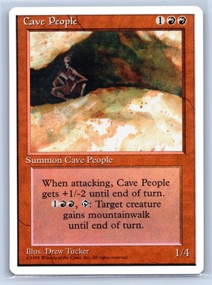 MTG LP-NP Normal Cave People U Fourth Edition