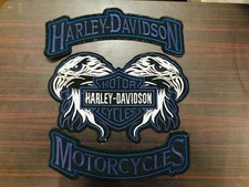 Harley Davidson Rockers Patch Motorcycle Jacket Vest Back Patch Large 3pc