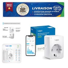 Tapo P110 Prise Connectée WiFi 16A Type F Suivi Conso Compatible Alexa Google