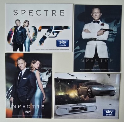 Setx4 Spectre 007 James Bond Daniel Craig Werbepostkarten von Boomerang Neu