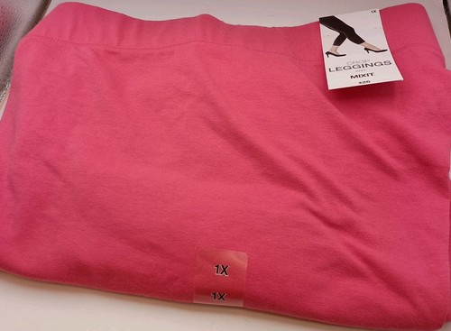 J.C Penney Pink Solid Crop Legging Size 1X Msrp $26.00 New With Tags - Picture 3 of 4