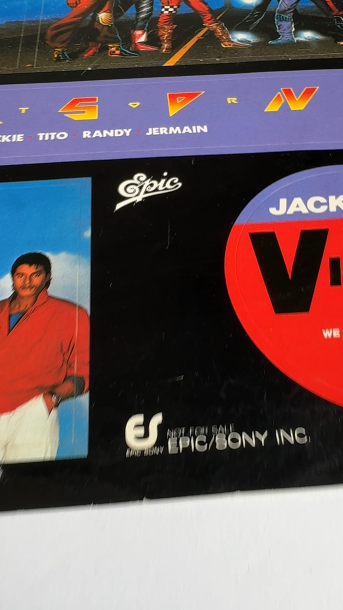 Rare 1984 JACKSONS VICTORY Promo Sticker Sheet Michael Jackson