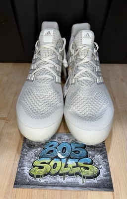 Adidas UltraBoost Footballs Cleats Talc Grey White Granite JP7409 Size 15 Adidas Ultraboost Football Cleats Grey White Granite JP7409  main image 3