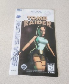 Lot Of 4 Sega Saturn Games - Tomb Raider - Madden - Big Hurt - Soccer