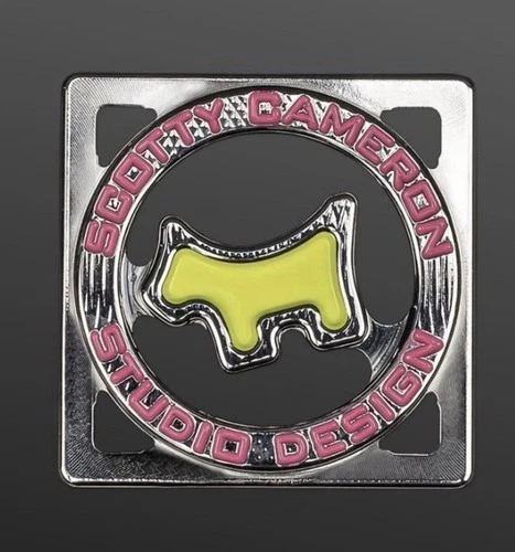 Boucle Ceinture Chien Scotty Cameron 2013 - Club Cameron Junkyard Titleist, Métal Argent