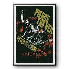 Pierce The Veil San Diego CA Exclusive Poster At Petco Park In San Diego CA