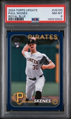 2024 Topps Update Series - Paul Skenes #US100 Royal Blue White uniform (RC)