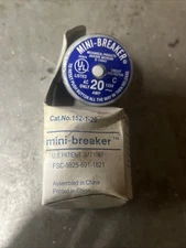 VINTAGE MINI-BREAKER SCREW IN TYPE 20a 125V  FUSE REPLACEMENT Edison Base