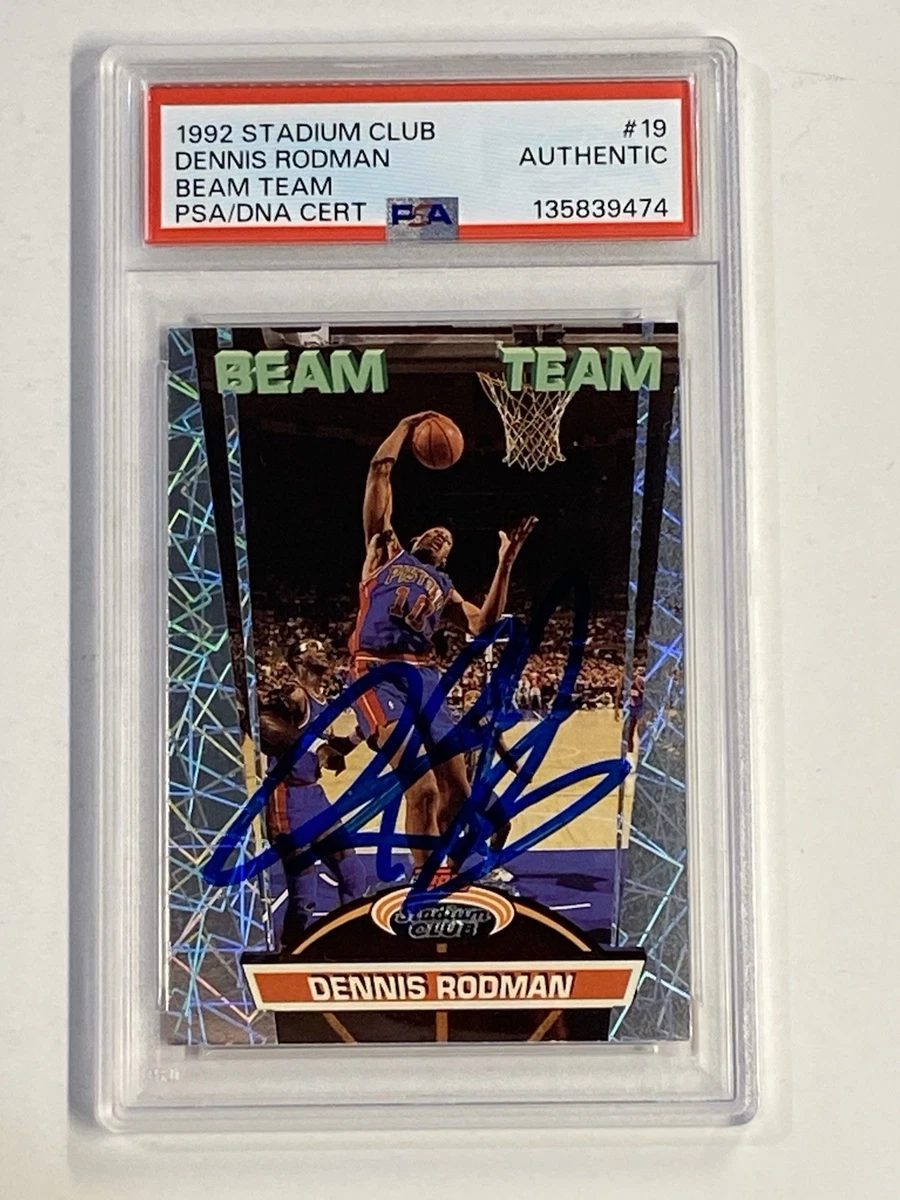 Dennis Rodman Detroit Pistons Basketball Autographed Sports