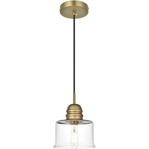 Living District LD2253SG Kenna 1 Light 7 inch Satin Gold Pendant Ceiling Light - Picture 1 of 10