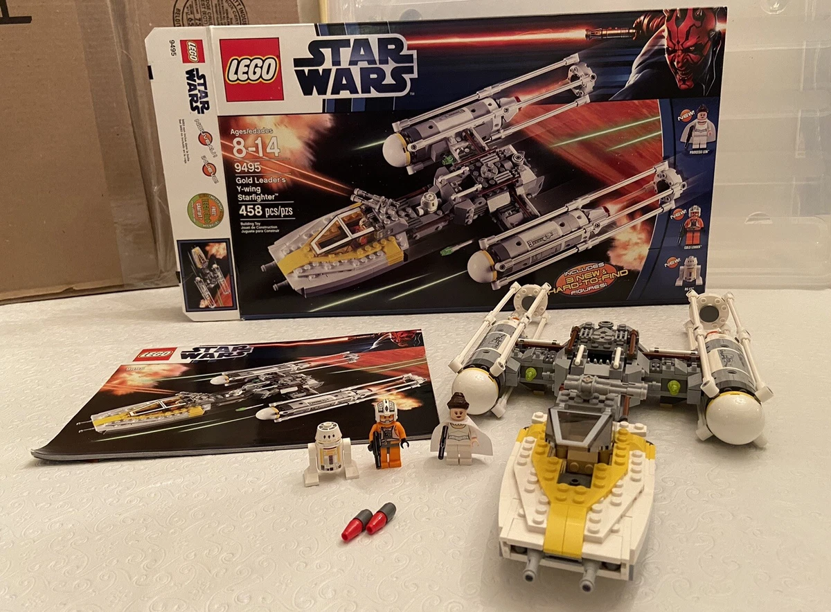 Normalt chant ser godt ud LEGO Star Wars 9495 Gold Leader&#039;s Y-wing Starfighter Complete Minifig  Box Manual | eBay