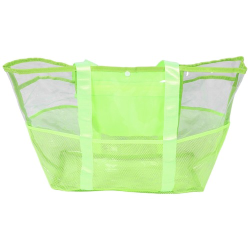 Clear Beach Bags For Women: Tote With Waterproof Pocket - Pvc Shoulder Bag - - 第 3/12 張圖片