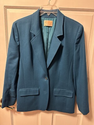 Vintage PENDLETON Womens Jacket Blazer TURQUOISE 100