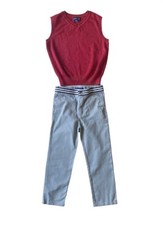 Andy  Evan Kids 2 Piece Outfit Pant and Sweater Vest Boys Size 5
